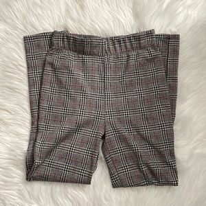Plaid leggings size M